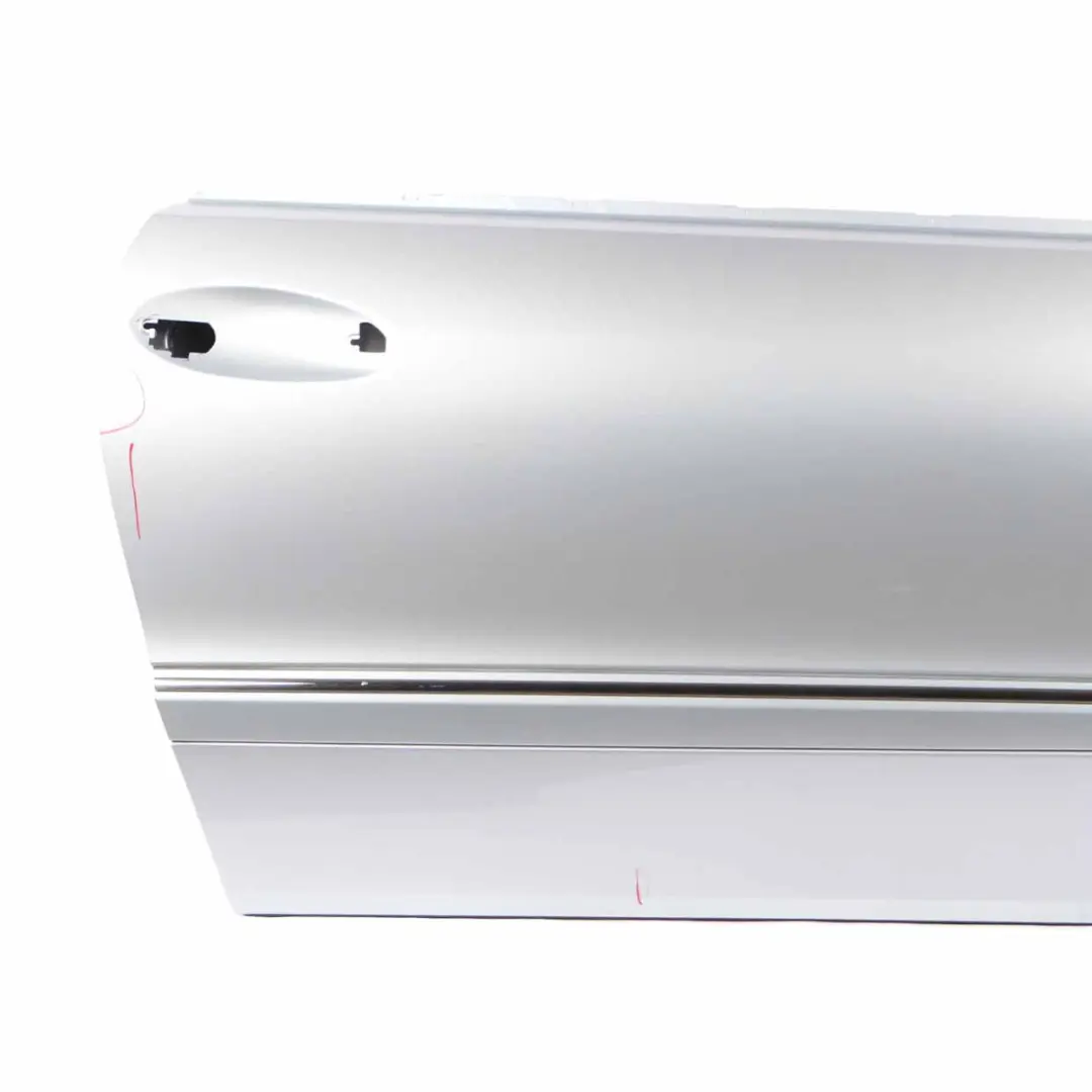 Door Front Right O/S Tellurium Silver Metallic - 762 to Mercedes W209 with Part number A2097200205 Mercedes W209 Door Front Right O/S Tellurium Silver Metallic - 762 - SKU A2097200205-TES - Part number A2097200205