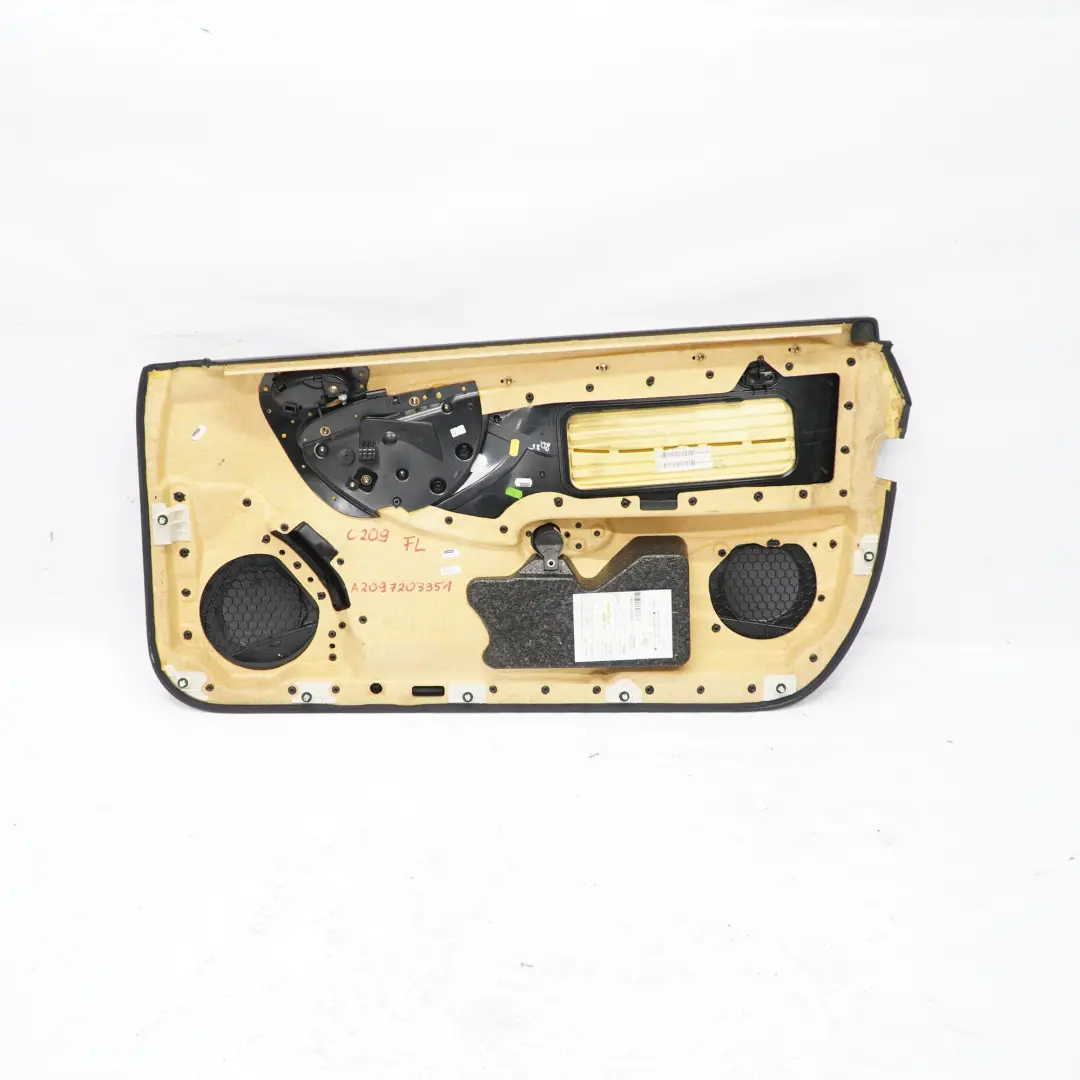 Türkarte vorne links Türverkleidung Trim Panel Schwarz für Mercedes CLK C209 mit Teilenummer A2097200372 Mercedes CLK C209 Türkarte vorne links Türverkleidung Trim Panel Schwarz - SKU A2097200372 - Teilenummer A2097200372