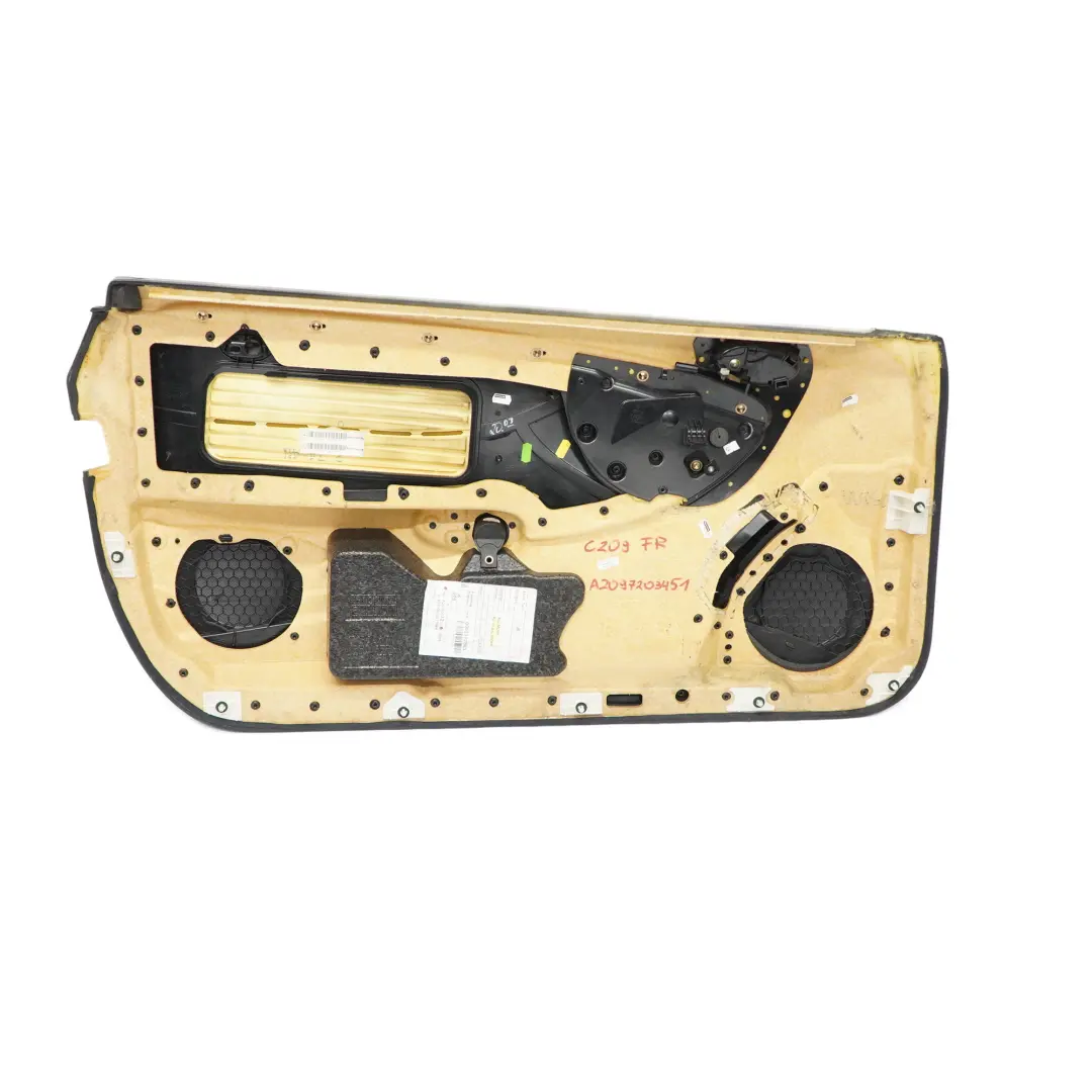 Türkarte vorne rechts Türverkleidung Trim Panel Schwarz für Mercedes CLK C209 mit Teilenummer A2097200472 Mercedes CLK C209 Türkarte vorne rechts Türverkleidung Trim Panel Schwarz - SKU A2097200472 - Teilenummer A2097200472