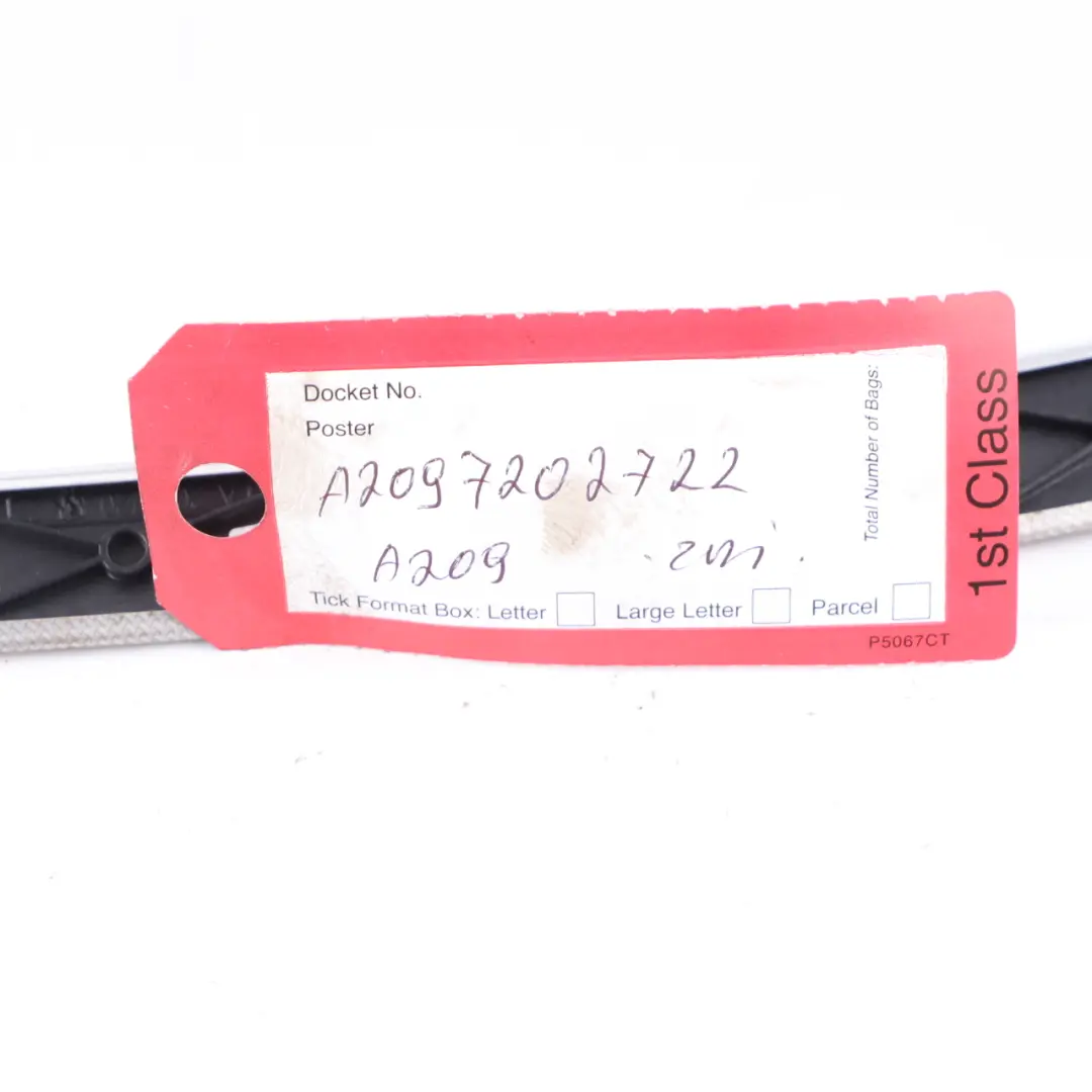 Door Strip Cover Trim Front Left N/S Interior Alu to Mercedes CLK C209 with Part number A2097202722 Mercedes CLK C209 Door Strip Cover Trim Front Left N/S Interior Alu - SKU A2097202722 - Part number A2097202722