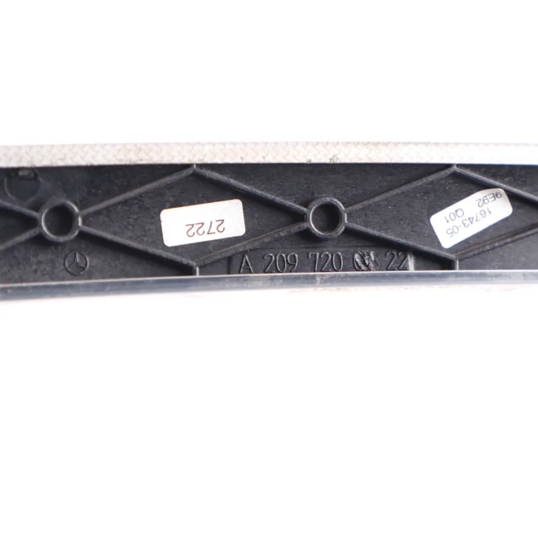 Door Strip Cover Trim Front Left N/S Interior Alu to Mercedes CLK C209 with Part number A2097202722 Mercedes CLK C209 Door Strip Cover Trim Front Left N/S Interior Alu - SKU A2097202722 - Part number A2097202722