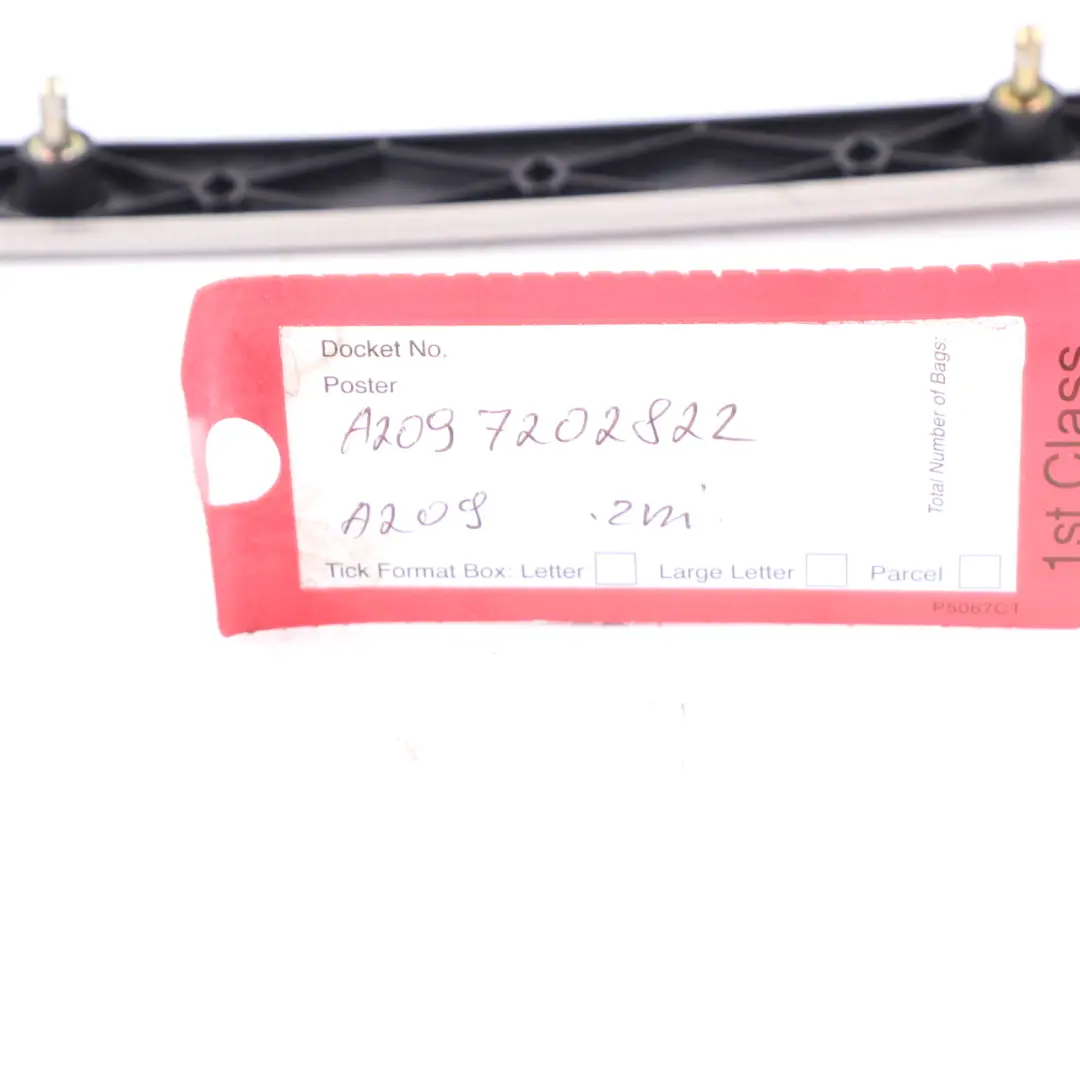 Door Strip Cover Trim Front Right O/S Interior Alu to Mercedes CLK C209 with Part number A2097202822 Mercedes CLK C209 Door Strip Cover Trim Front Right O/S Interior Alu - SKU A2097202822 - Part number A2097202822