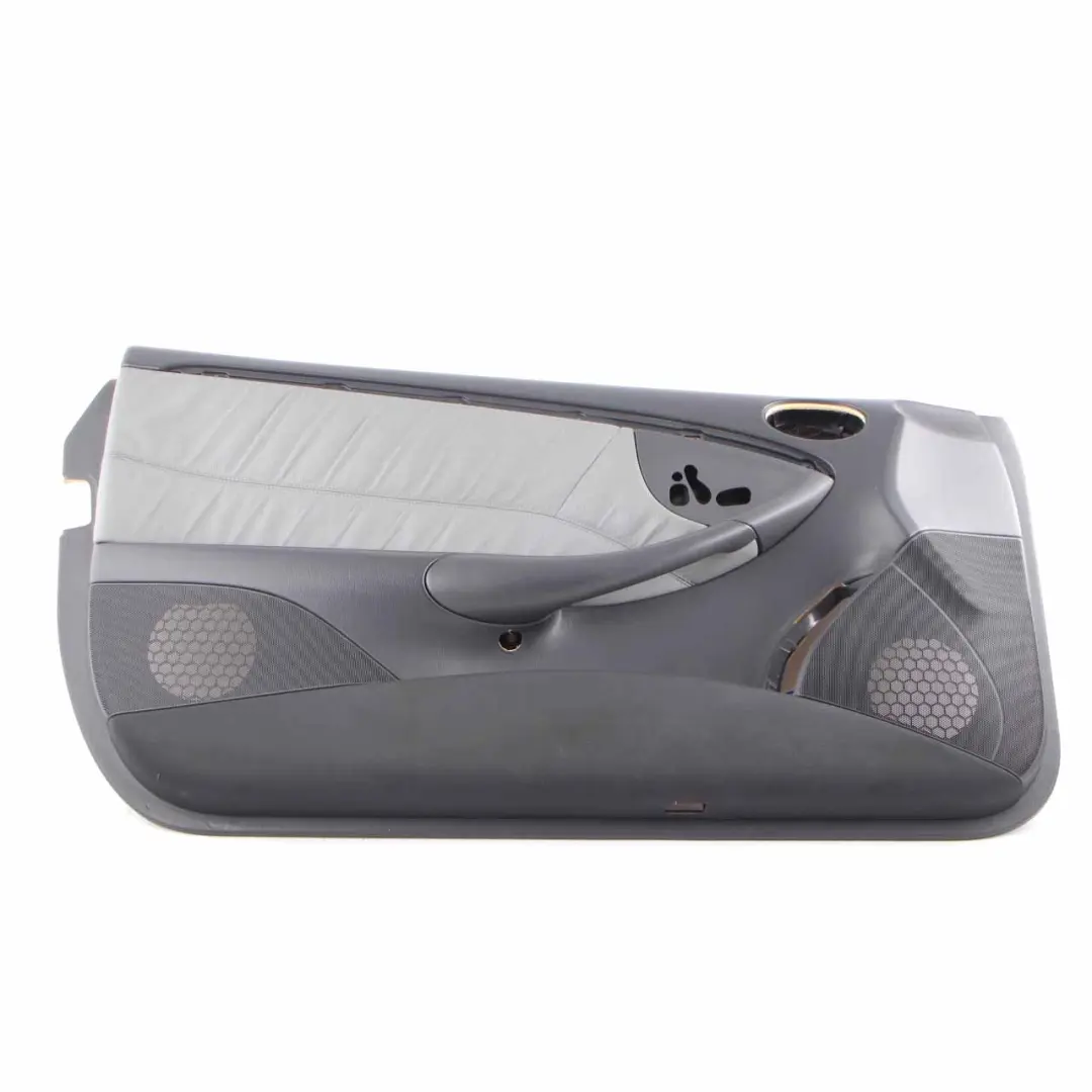 Door Card Front Left N/S Trim Panel Covering Grey Leather to Mercedes CLK A209 with Part number A2097206363 Mercedes CLK A209 Door Card Front Left N/S Trim Panel Covering Grey Leather - SKU A2097206363 - Part number A2097206363