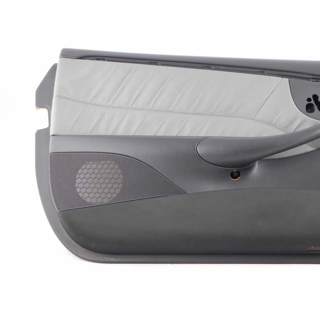 Door Card Front Left N/S Trim Panel Covering Grey Leather to Mercedes CLK A209 with Part number A2097206363 Mercedes CLK A209 Door Card Front Left N/S Trim Panel Covering Grey Leather - SKU A2097206363 - Part number A2097206363