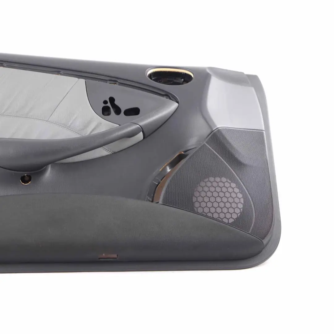Door Card Front Left N/S Trim Panel Covering Grey Leather to Mercedes CLK A209 with Part number A2097206363 Mercedes CLK A209 Door Card Front Left N/S Trim Panel Covering Grey Leather - SKU A2097206363 - Part number A2097206363