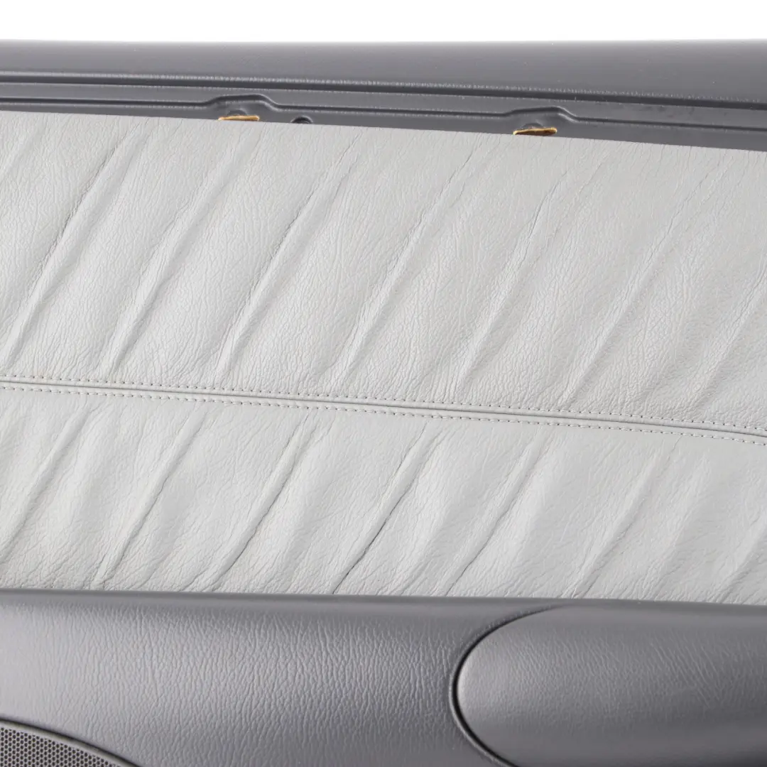 Door Card Front Left N/S Trim Panel Covering Grey Leather to Mercedes CLK A209 with Part number A2097206363 Mercedes CLK A209 Door Card Front Left N/S Trim Panel Covering Grey Leather - SKU A2097206363 - Part number A2097206363