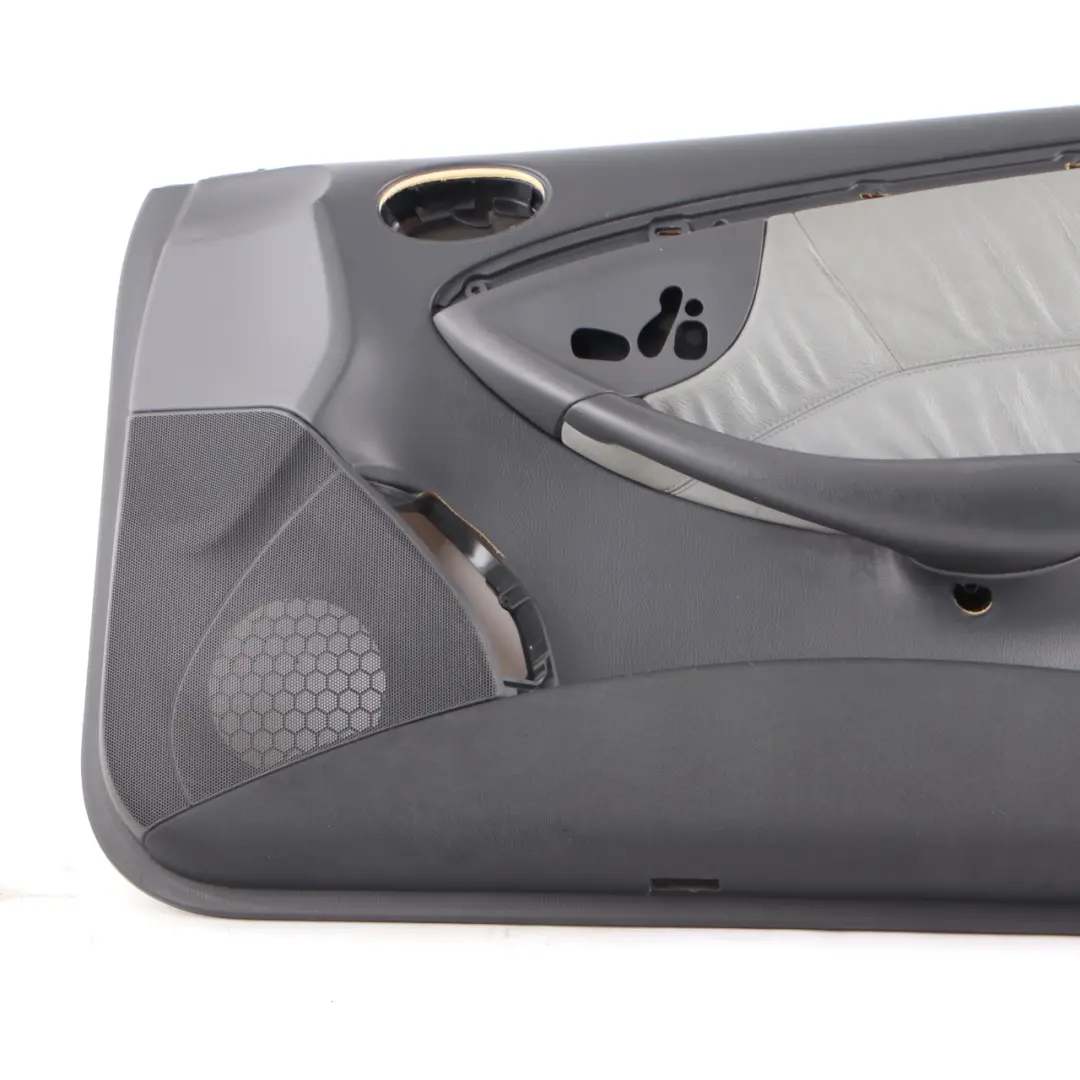 Door Card Front Right O/S Trim Panel Covering Grey Leather to Mercedes CLK A209 with Part number A2097206463 Mercedes CLK A209 Door Card Front Right O/S Trim Panel Covering Grey Leather - SKU A2097206463 - Part number A2097206463