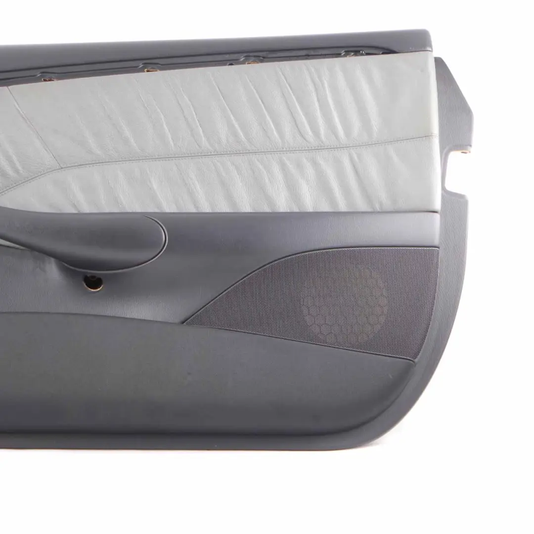 Door Card Front Right O/S Trim Panel Covering Grey Leather to Mercedes CLK A209 with Part number A2097206463 Mercedes CLK A209 Door Card Front Right O/S Trim Panel Covering Grey Leather - SKU A2097206463 - Part number A2097206463