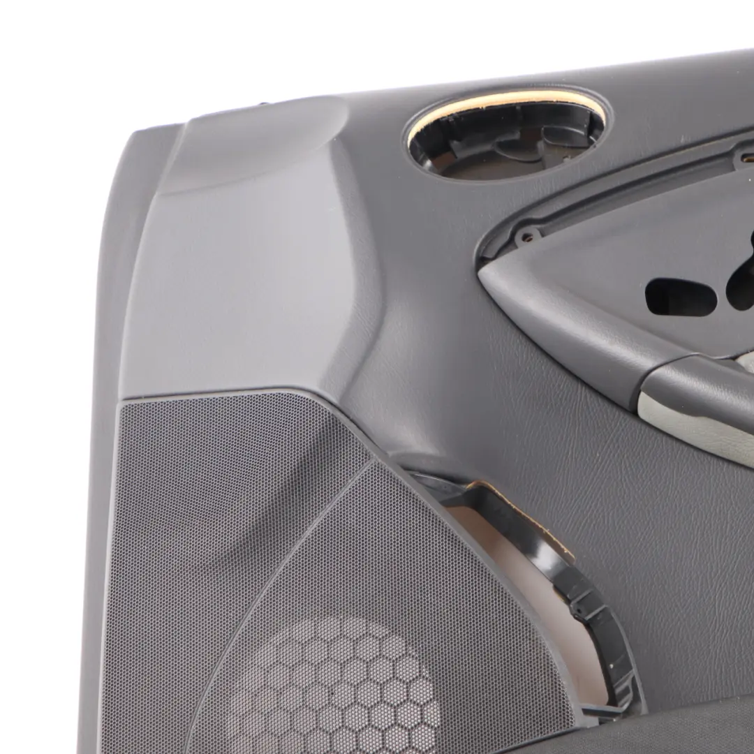 Door Card Front Right O/S Trim Panel Covering Grey Leather to Mercedes CLK A209 with Part number A2097206463 Mercedes CLK A209 Door Card Front Right O/S Trim Panel Covering Grey Leather - SKU A2097206463 - Part number A2097206463