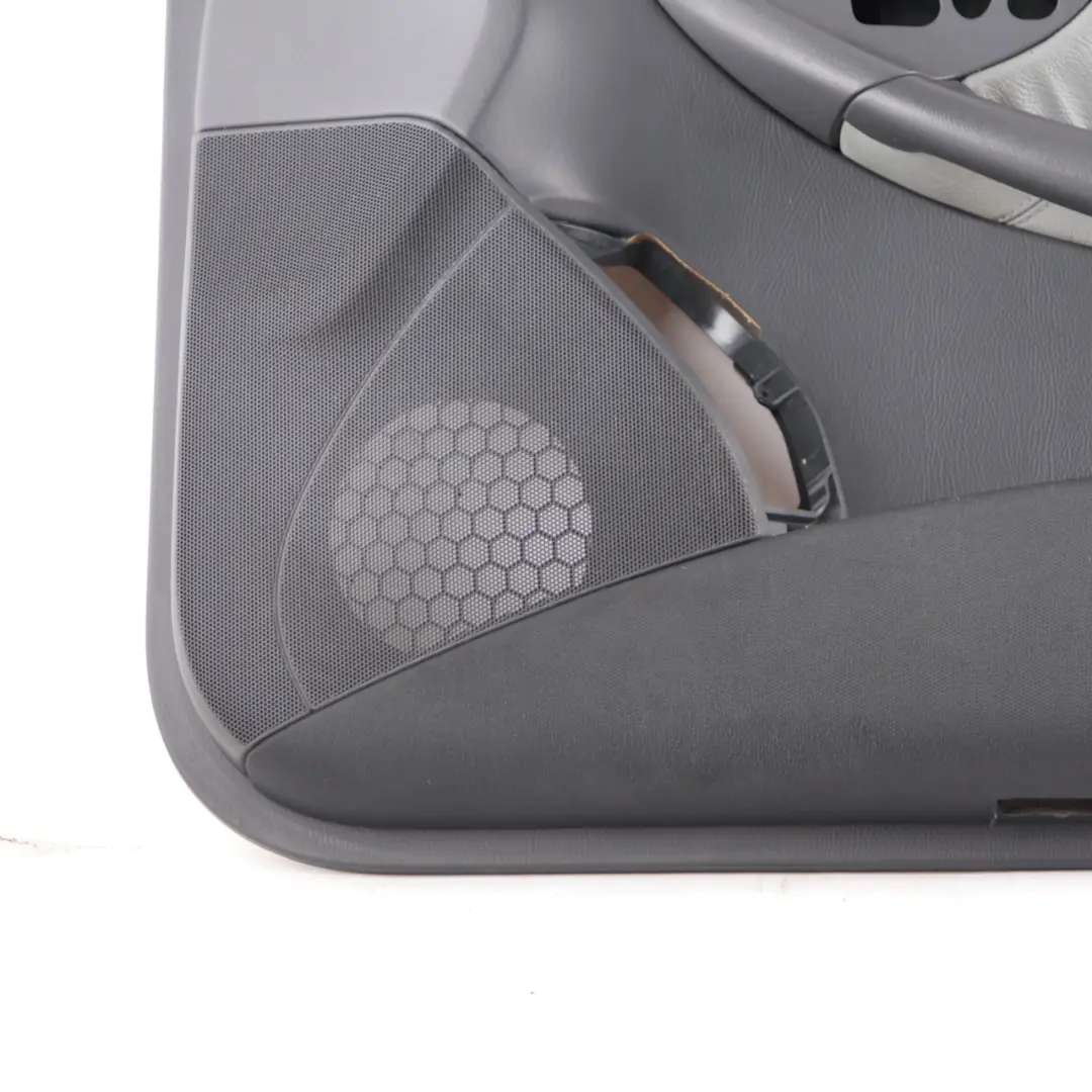 Door Card Front Right O/S Trim Panel Covering Grey Leather to Mercedes CLK A209 with Part number A2097206463 Mercedes CLK A209 Door Card Front Right O/S Trim Panel Covering Grey Leather - SKU A2097206463 - Part number A2097206463