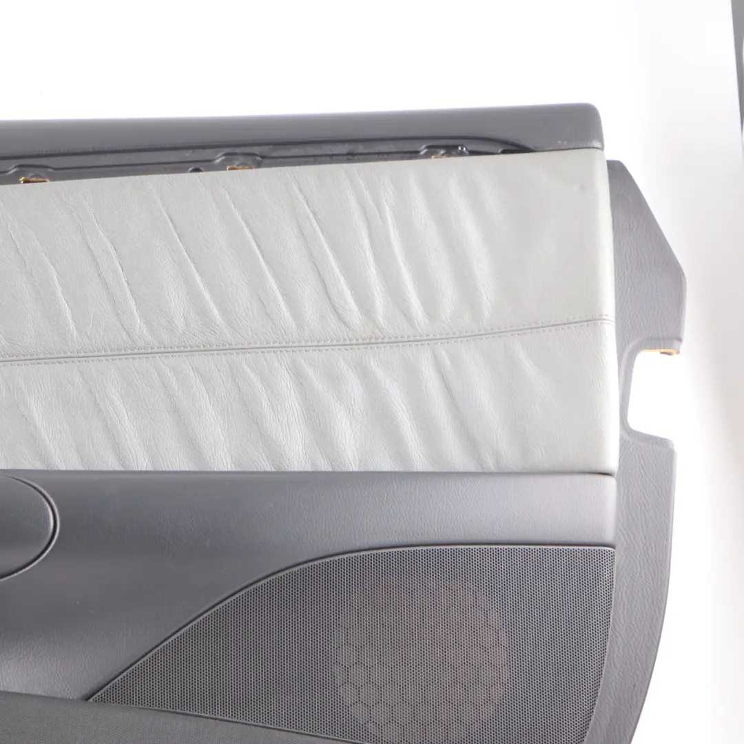 Door Card Front Right O/S Trim Panel Covering Grey Leather to Mercedes CLK A209 with Part number A2097206463 Mercedes CLK A209 Door Card Front Right O/S Trim Panel Covering Grey Leather - SKU A2097206463 - Part number A2097206463