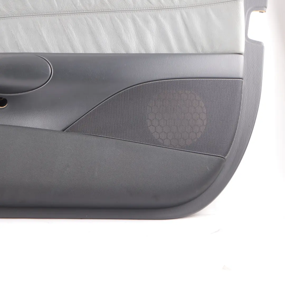 Door Card Front Right O/S Trim Panel Covering Grey Leather to Mercedes CLK A209 with Part number A2097206463 Mercedes CLK A209 Door Card Front Right O/S Trim Panel Covering Grey Leather - SKU A2097206463 - Part number A2097206463