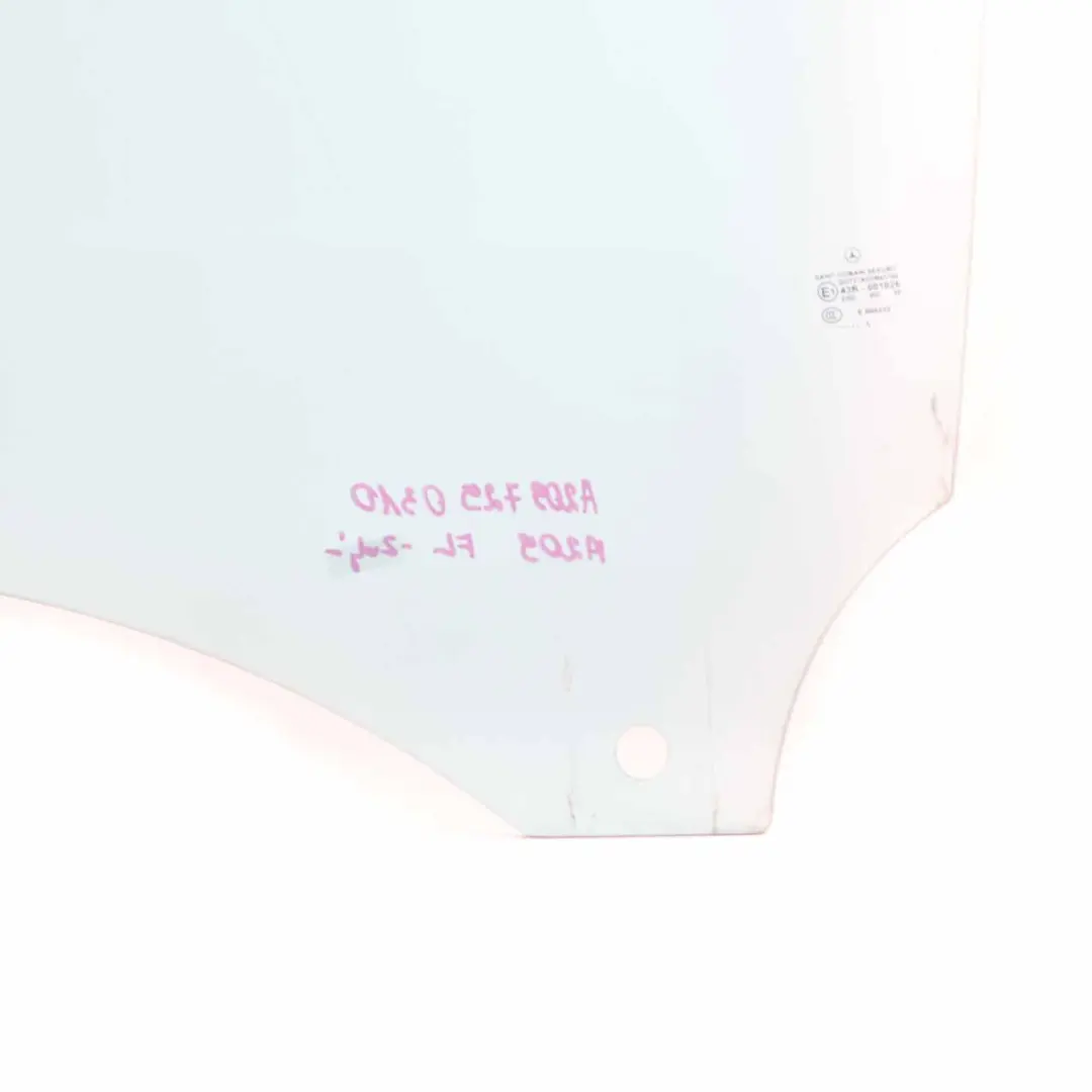 Window Glass Front Door Left N/S Green AS2 to Mercedes CLK W209 with Part number A2097250310 Mercedes CLK W209 Window Glass Front Door Left N/S Green AS2 - SKU A2097250310 - Part number A2097250310