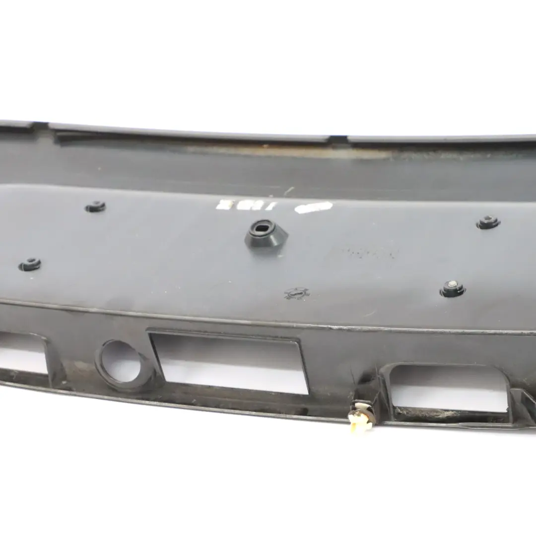 Trunk Number Plate Trim Obsidian Black - 197 to Mercedes CLK C209 Rear with Part number A2097500081 Mercedes CLK C209 Rear Trunk Number Plate Trim Obsidian Black - 197 - SKU A2097500081-OB - Part number A2097500081