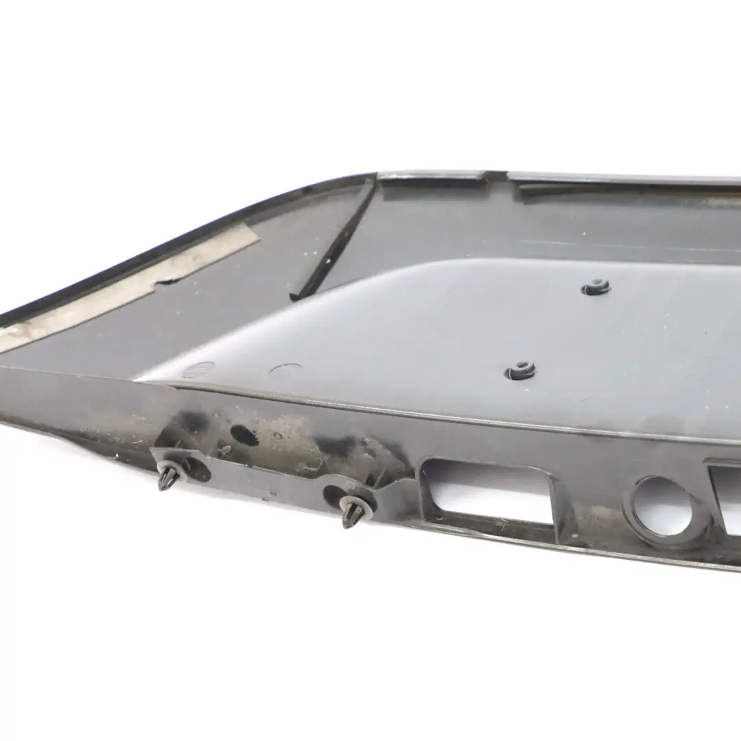 Trunk Number Plate Trim Obsidian Black - 197 to Mercedes CLK C209 Rear with Part number A2097500081 Mercedes CLK C209 Rear Trunk Number Plate Trim Obsidian Black - 197 - SKU A2097500081-OB - Part number A2097500081