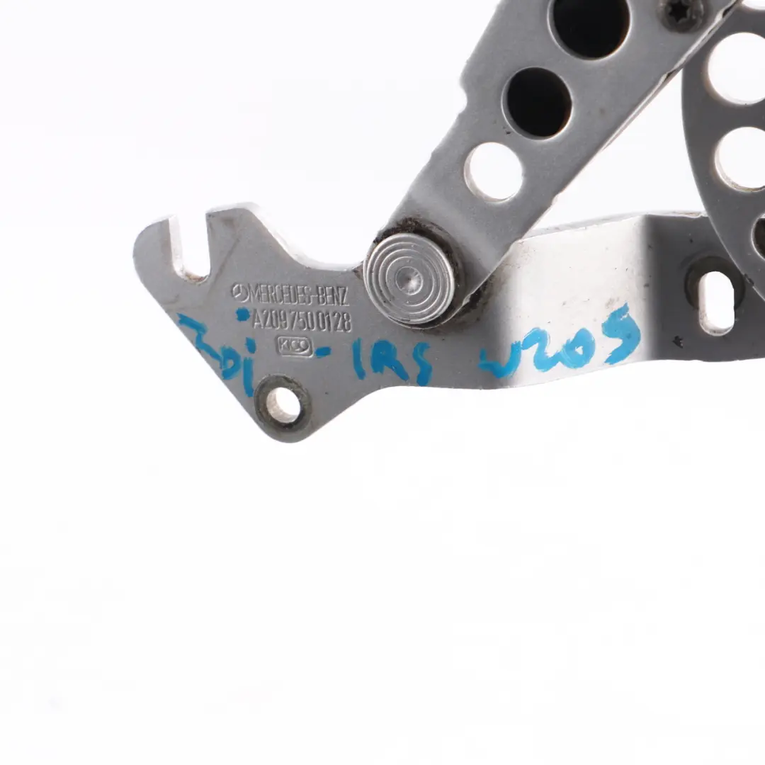 Mercedes W209 Convertible Trunk Hinge Rear Left N/S Iridium Silver - SKU A2097500128-IRS - Part number A2097500128