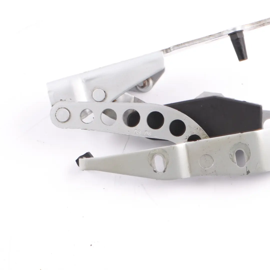 Trunk Hinge Rear Left N/S Iridium Silver to Mercedes W209 Convertible with Part number A2097500128 Mercedes W209 Convertible Trunk Hinge Rear Left N/S Iridium Silver - SKU A2097500128-IRS - Part number A2097500128