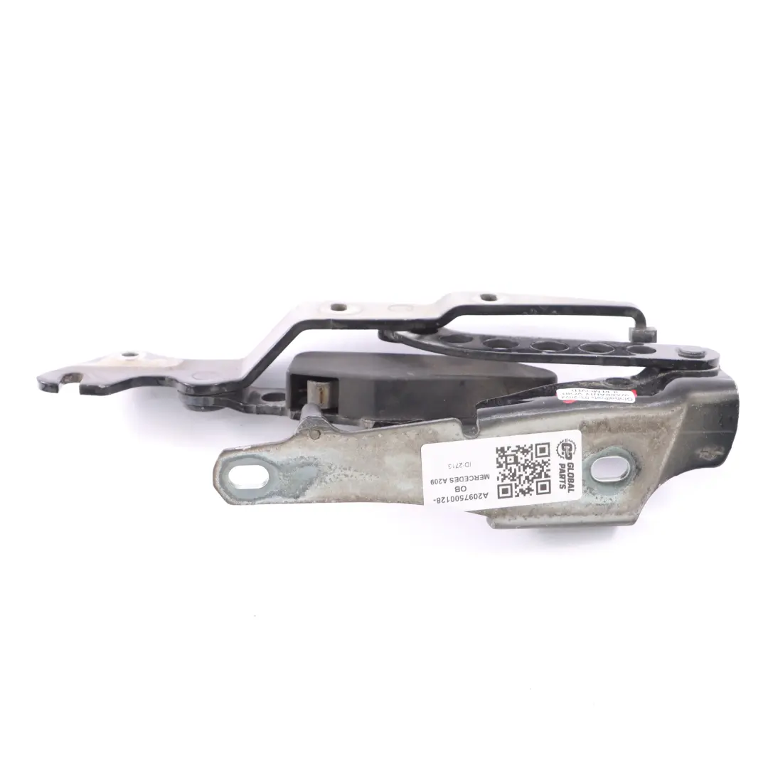  Hinge Mercedes A209 Convertible Trunk Lid Hinge Left N/S Obsidian Black 197 - SKU A2097500128-OB - Part number A2097500128