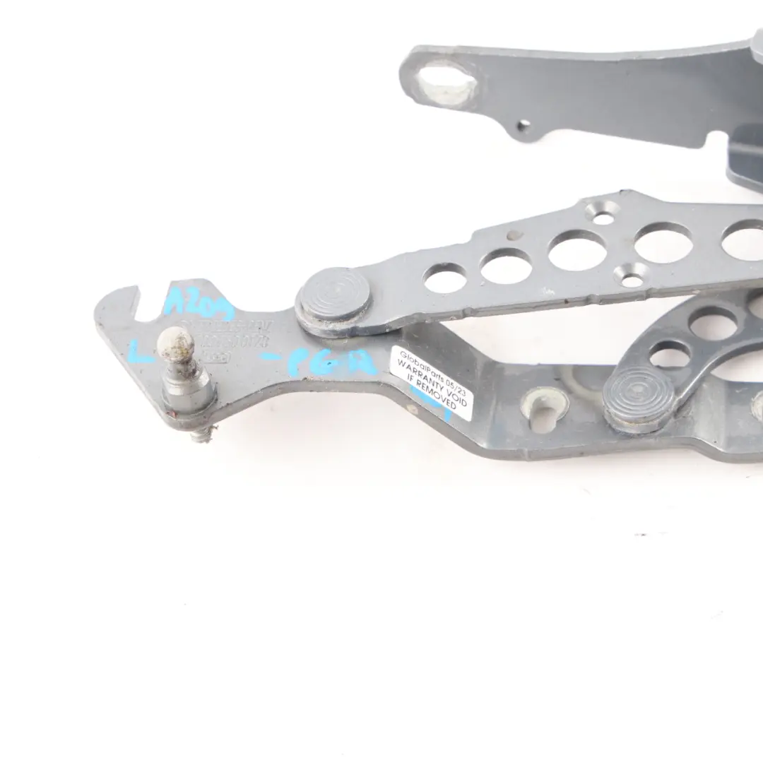 Mercedes W209 Convertible Trunk Hinge Rear Left N/S Perlite Grey 747 - SKU A2097500128-PGR - Part number A2097500128
