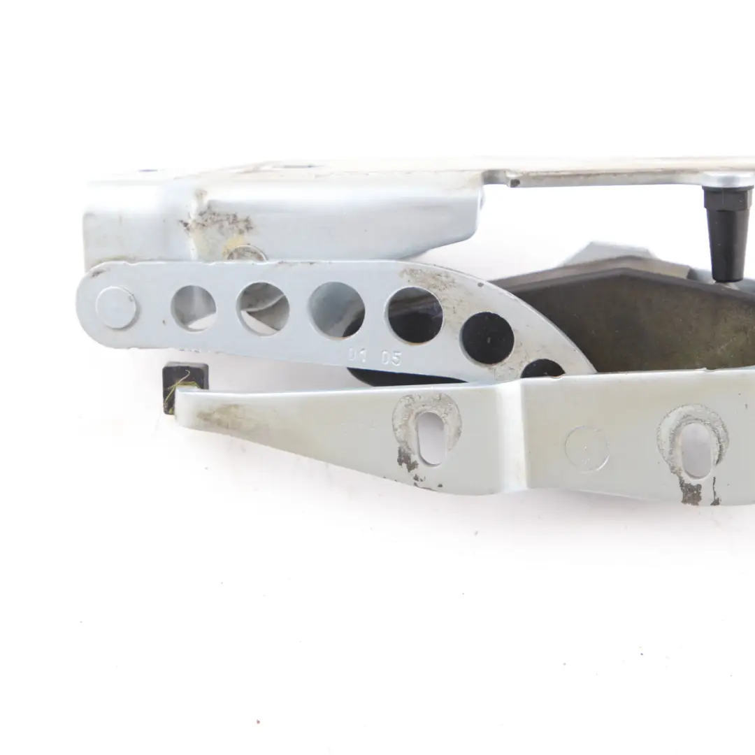 Trunk Hinge Rear Left N/S Tellurium Silver 762 to Mercedes W209 Cabrio with Part number A2097500128 Mercedes W209 Cabrio Trunk Hinge Rear Left N/S Tellurium Silver 762 - SKU A2097500128-TES - Part number A2097500128