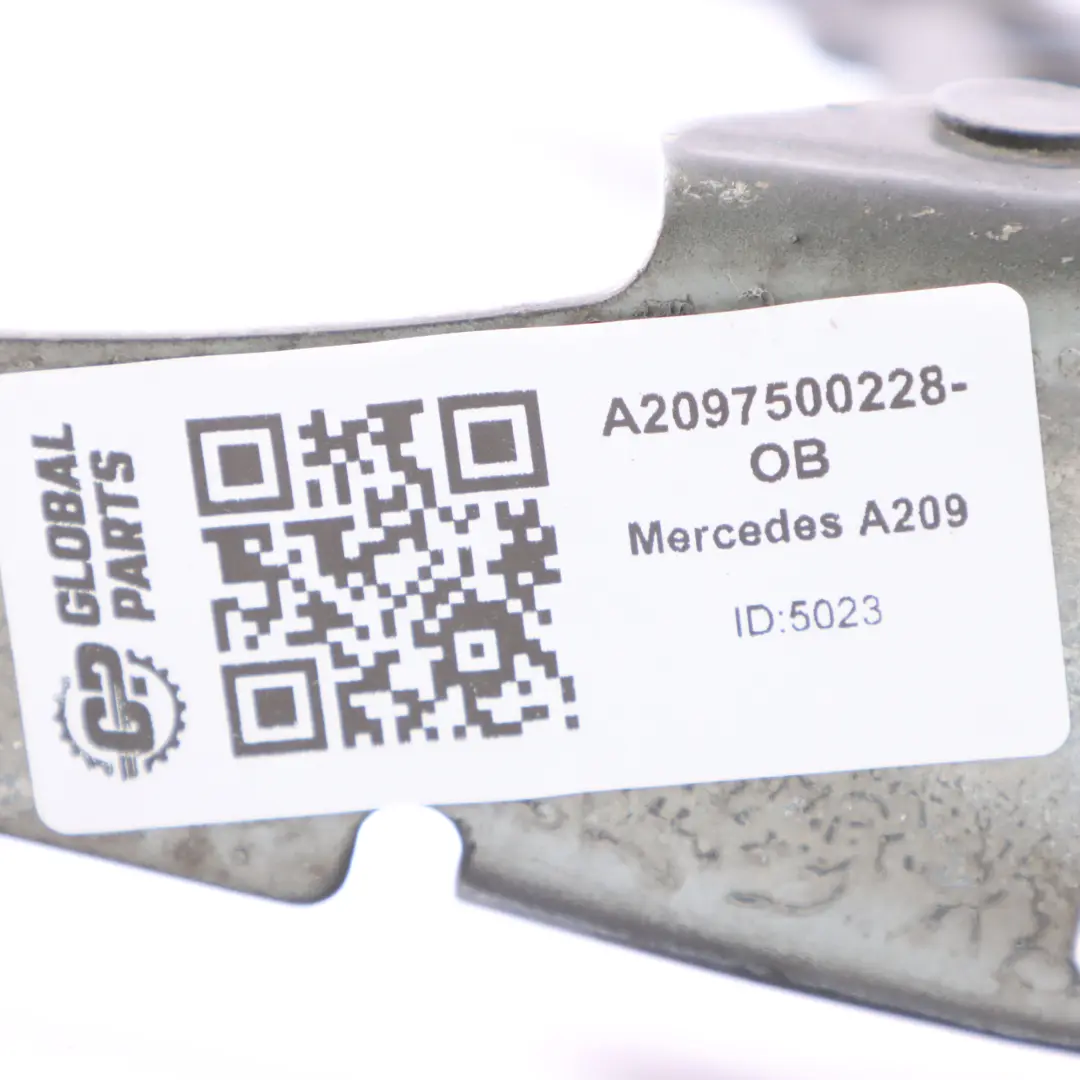Mercedes C209 maletero Bisagra trasera derecha Negro obsidiana metalizado 197 - SKU A2097500228-OB - Número de pieza A2097500228