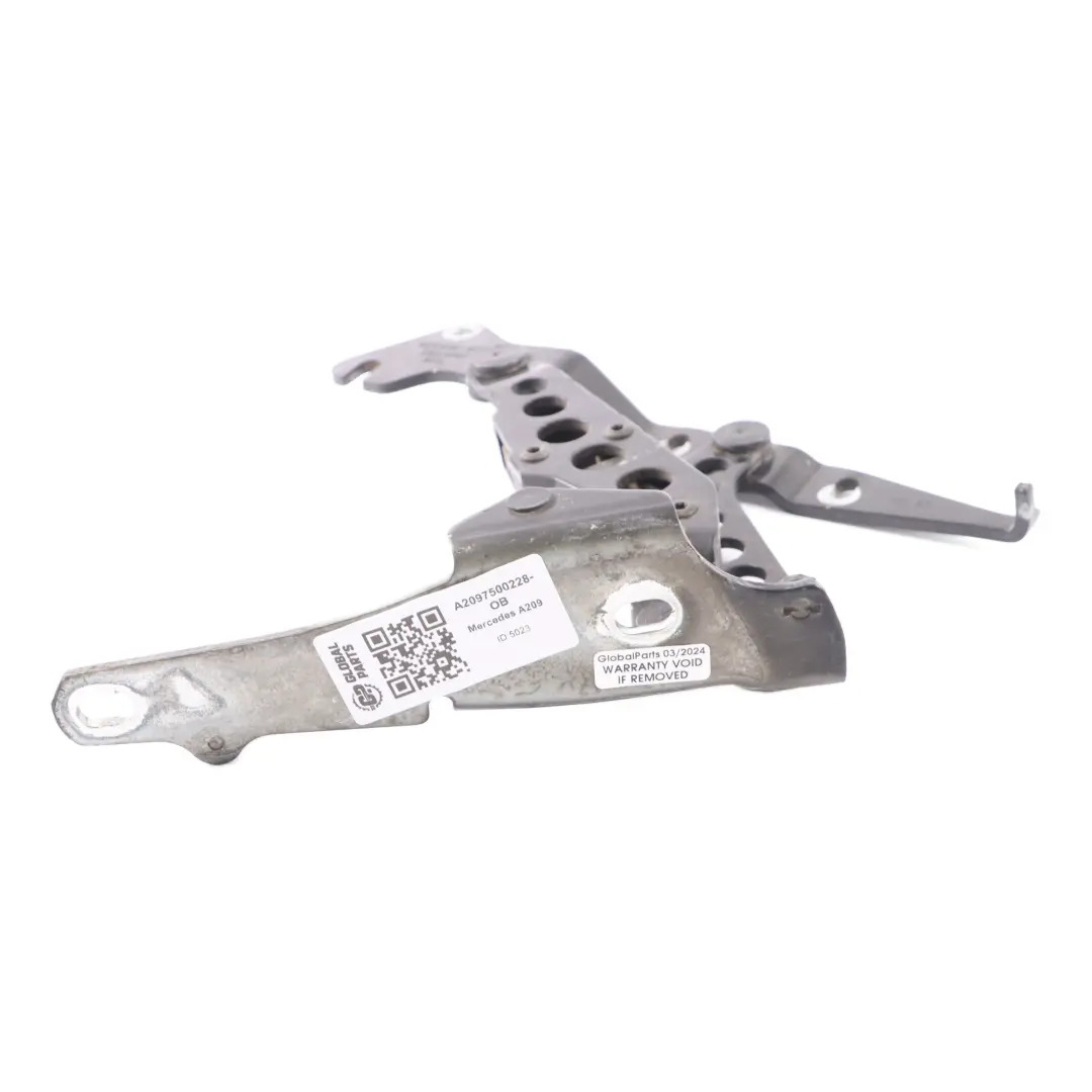Kofferraum scharnier hinten rechts Obsidian Schwarz Metallic 197 für Mercedes C209 mit Teilenummer A2097500228 Mercedes C209 Kofferraum scharnier hinten rechts Obsidian Schwarz Metallic 197 - SKU A2097500228-OB - Teilenummer A2097500228
