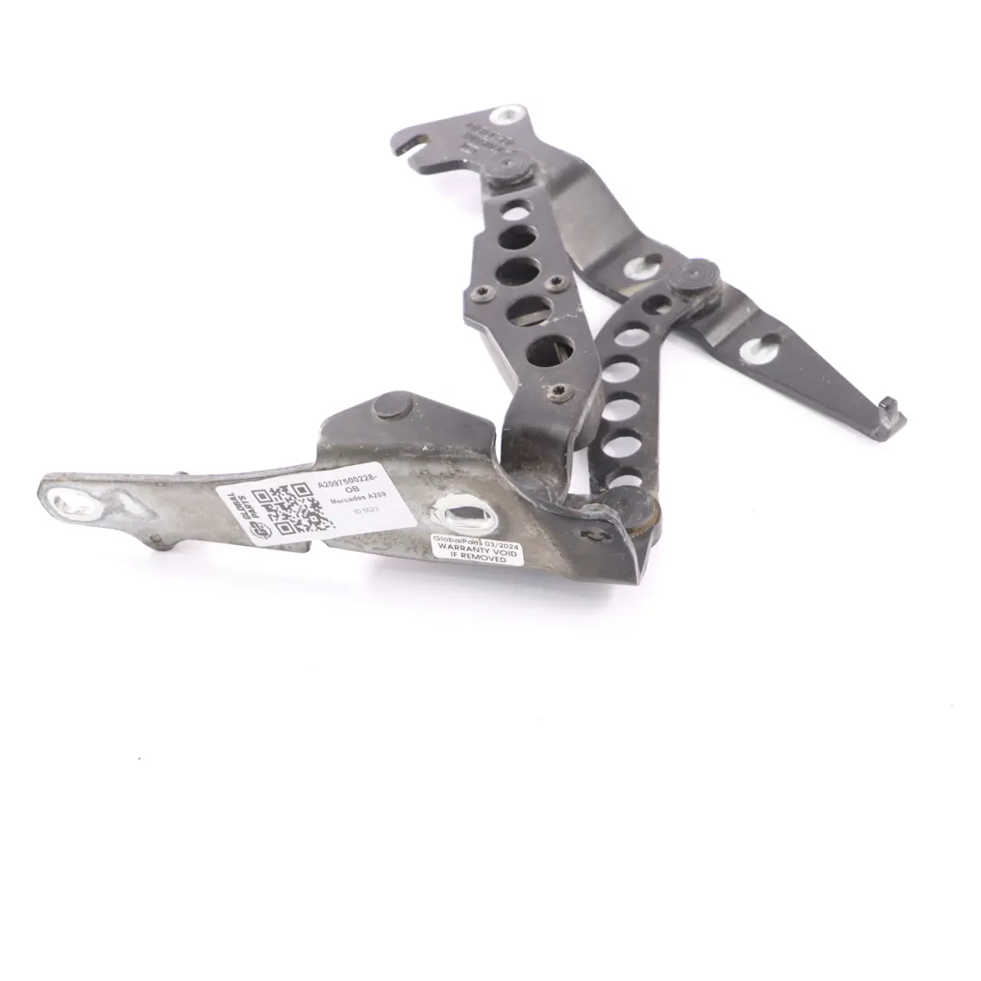 maletero Bisagra trasera derecha Negro obsidiana metalizado 197 para Mercedes C209 con número de pieza A2097500228 Mercedes C209 maletero Bisagra trasera derecha Negro obsidiana metalizado 197 - SKU A2097500228-OB - Número de pieza A2097500228