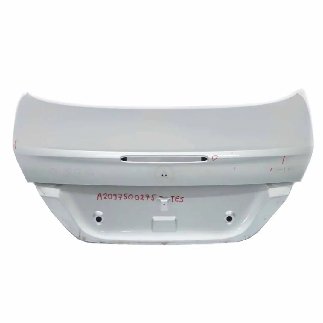 Boot Trunk Lid Tailgate Tellurium Silver Metallic - 762 to Mercedes CLK C209 with Part number A2097500275 Mercedes CLK C209 Boot Trunk Lid Tailgate Tellurium Silver Metallic - 762 - SKU A2097500275-TES - Part number A2097500275