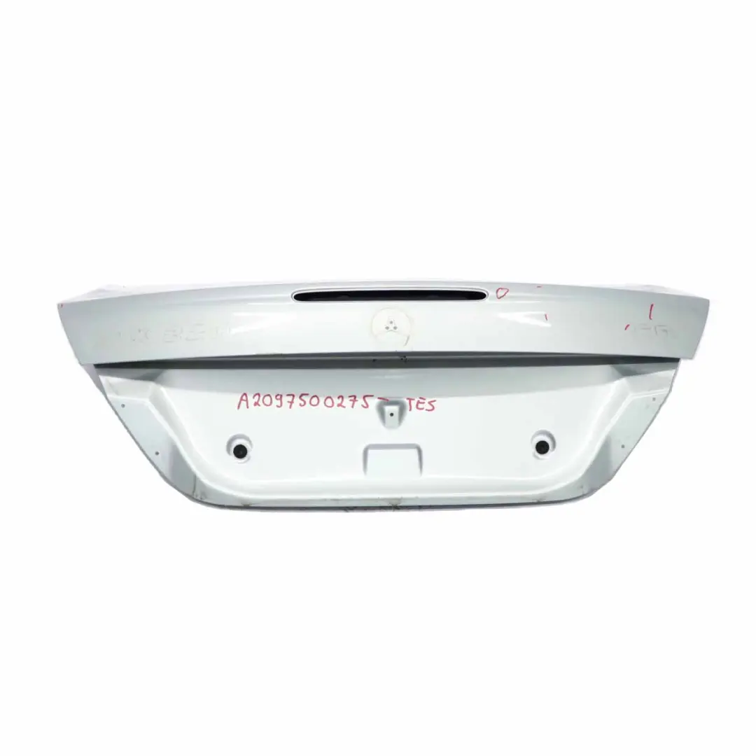 Boot Trunk Lid Tailgate Tellurium Silver Metallic - 762 to Mercedes CLK C209 with Part number A2097500275 Mercedes CLK C209 Boot Trunk Lid Tailgate Tellurium Silver Metallic - 762 - SKU A2097500275-TES - Part number A2097500275