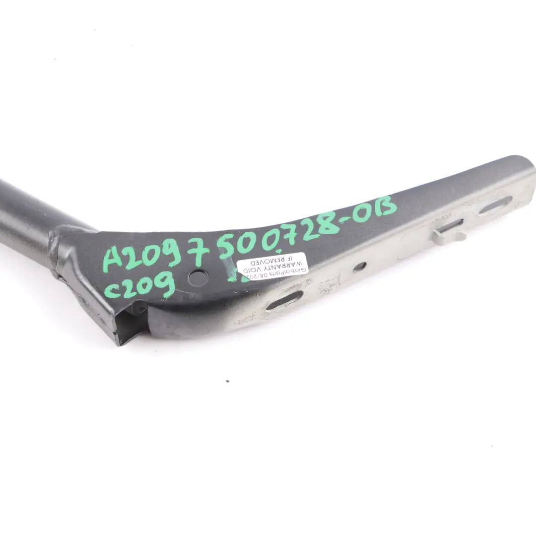 Mercedes CLK C209 W209 Kofferraum hinten links Scharnier Obsidian Schwarz 197 - SKU A2097500728-OB - Teilenummer A2097500728