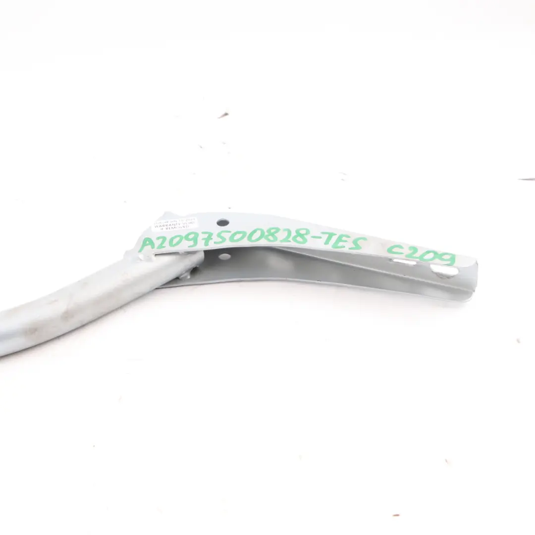 Trunk Hinge Rear Right O/S Tellurium Silver 762 to Mercedes CLK W209 with Part number A2097500828 Mercedes CLK W209 Trunk Hinge Rear Right O/S Tellurium Silver 762 - SKU A2097500828-TES - Part number A2097500828