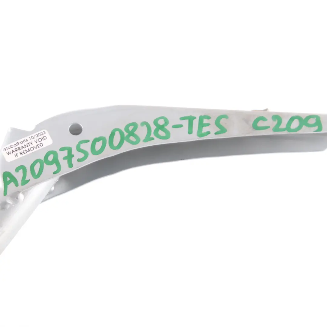 Trunk Hinge Rear Right O/S Tellurium Silver 762 to Mercedes CLK W209 with Part number A2097500828 Mercedes CLK W209 Trunk Hinge Rear Right O/S Tellurium Silver 762 - SKU A2097500828-TES - Part number A2097500828
