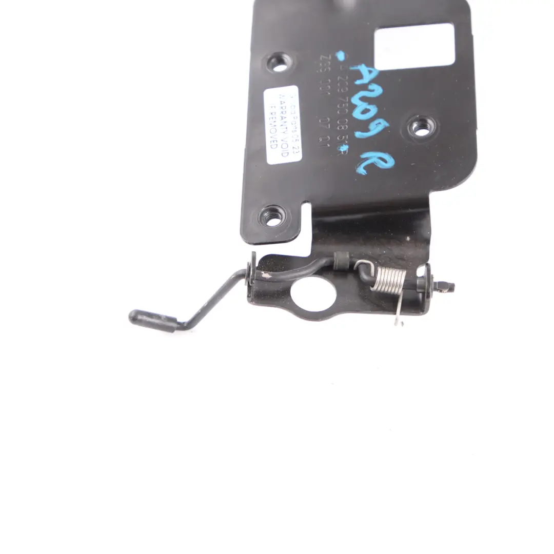 Folding Top Hinge Mercedes A207 W207 Cabrio Rear Right O/S Flap Mount Holder to with Part number A2097500851 Folding Top Hinge Mercedes A207 W207 Cabrio Rear Right O/S Flap Mount Holder - SKU A2097500851-1 - Part number A2097500851