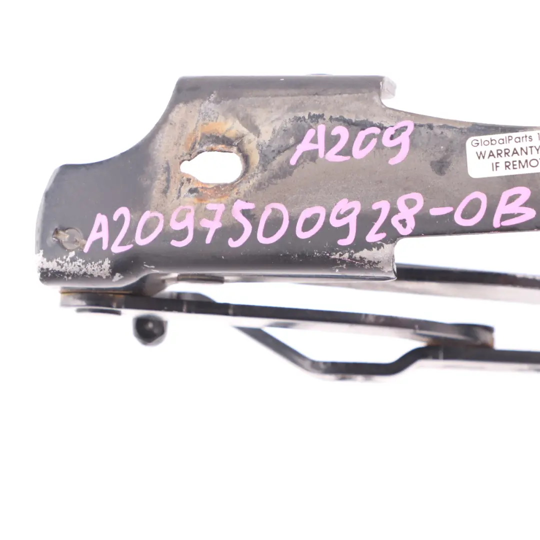 Mercedes W209 Cabrio Trunk Hinge Rear Left N/S Obsidian Black 197 A2097501328 - SKU A2097500928-OB - Part number A2097500928