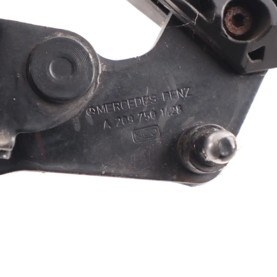 Mercedes W209 Cabrio Trunk Hinge Rear Right O/S Obsidian Black 197 A2097501428 - SKU A2097501028-OB - Part number A2097501028