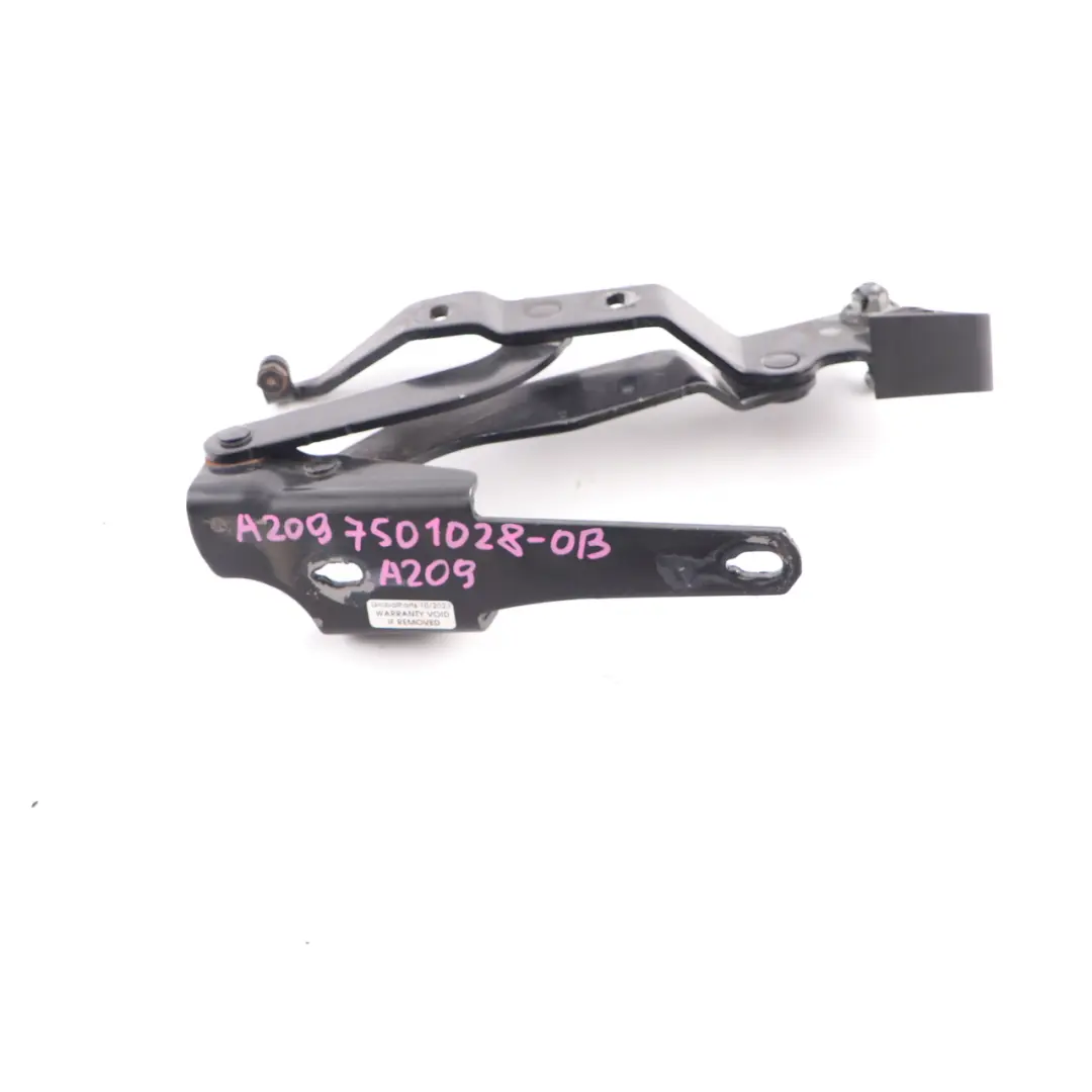 Trunk Hinge Rear Right O/S Obsidian Black 197 A2097501428 to Mercedes W209 Cabrio with Part number A2097501028 Mercedes W209 Cabrio Trunk Hinge Rear Right O/S Obsidian Black 197 A2097501428 - SKU A2097501028-OB - Part number A2097501028