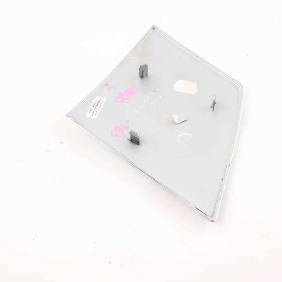 Roof Hinge Cover Left N/S Tellurium Silver to Mercedes W209 Convertible with Part number A2097570506 Mercedes W209 Convertible Roof Hinge Cover Left N/S Tellurium Silver - SKU A2097570506-TES - Part number A2097570506