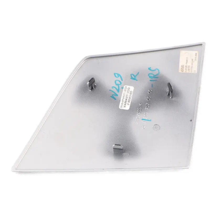  Copertura Cerniera Tetto Mercedes W209 Cabrio Destra Argento - 775 - SKU A2097570606-IRS - Numero di parte A2097570606