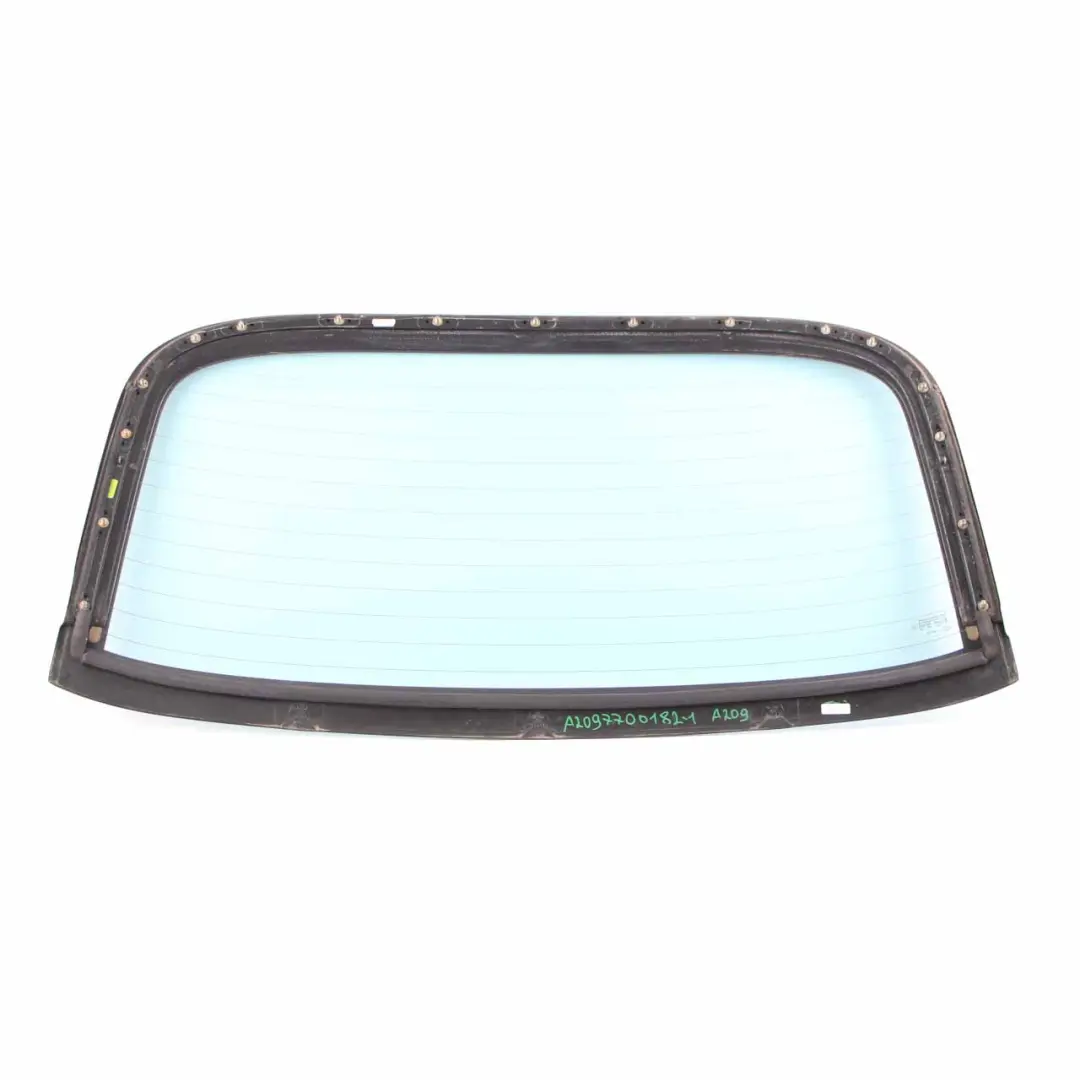 Mercedes CLK W209 Cabriolet Capote Rabattable Lunette Arrière Verte Vitrage AS2 - SKU A2097700173 - Numéro de pièce A2097700173