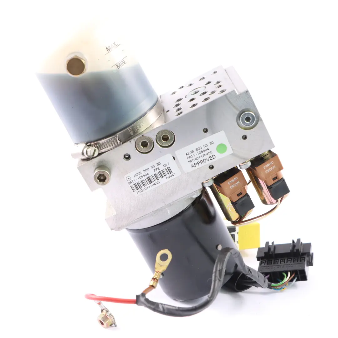 CLK200 Cabrio Verdeck Pneumatischer Pumpen Antrieb für Mercedes A209 mit Teilenummer A2098000148 Mercedes A209 CLK200 Cabrio Verdeck Pneumatischer Pumpen Antrieb - SKU A2098000148 - Teilenummer A2098000148