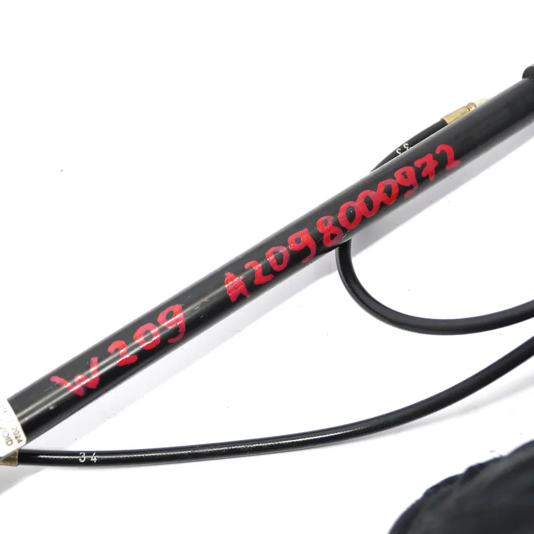 Folding Top Hydraulic Spring Cylinder Left Right Set to Mercedes A209 with Part number A2098000972 Mercedes A209 Folding Top Hydraulic Spring Cylinder Left Right Set - SKU A2098000972 - Part number A2098000972