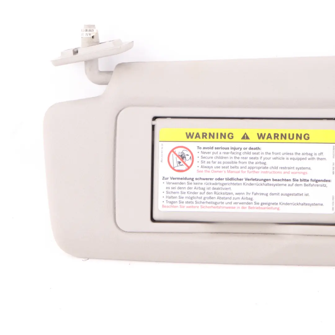 Sun Visor Cover Trim Mirror Left N/S Grey to Mercedes W209 Convertible with Part number A2098100110 Mercedes W209 Convertible Sun Visor Cover Trim Mirror Left N/S Grey - SKU A2098100110-1 - Part number A2098100110