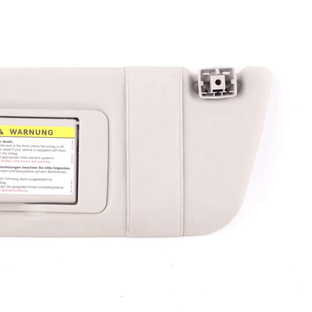 Mercedes W209 Convertible Sun Visor Cover Trim Mirror Left N/S Grey - SKU A2098100110-1 - Part number A2098100110