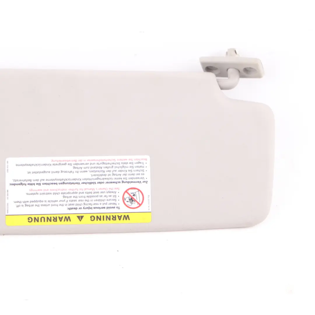 Mercedes W209 Convertible Sun Visor Cover Trim Mirror Left N/S Grey - SKU A2098100110-1 - Part number A2098100110