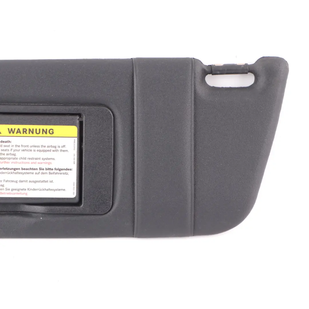Mercedes W209 Convertible Sun Visor Cover Trim Mirror Left N/S Black - SKU A2098100110-2 - Part number A2098100110