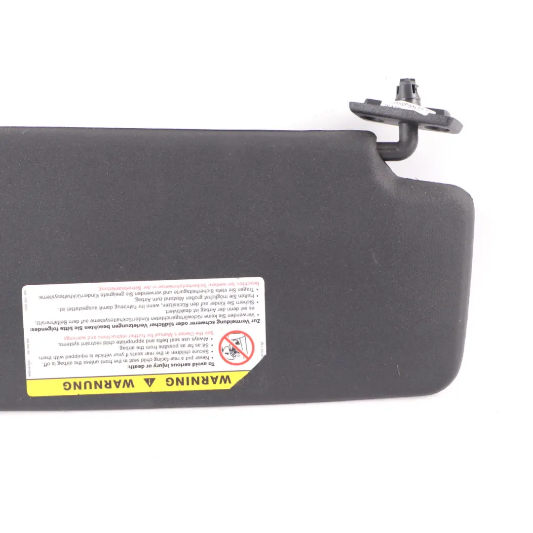 Mercedes W209 Convertible Sun Visor Cover Trim Mirror Left N/S Black - SKU A2098100110-2 - Part number A2098100110