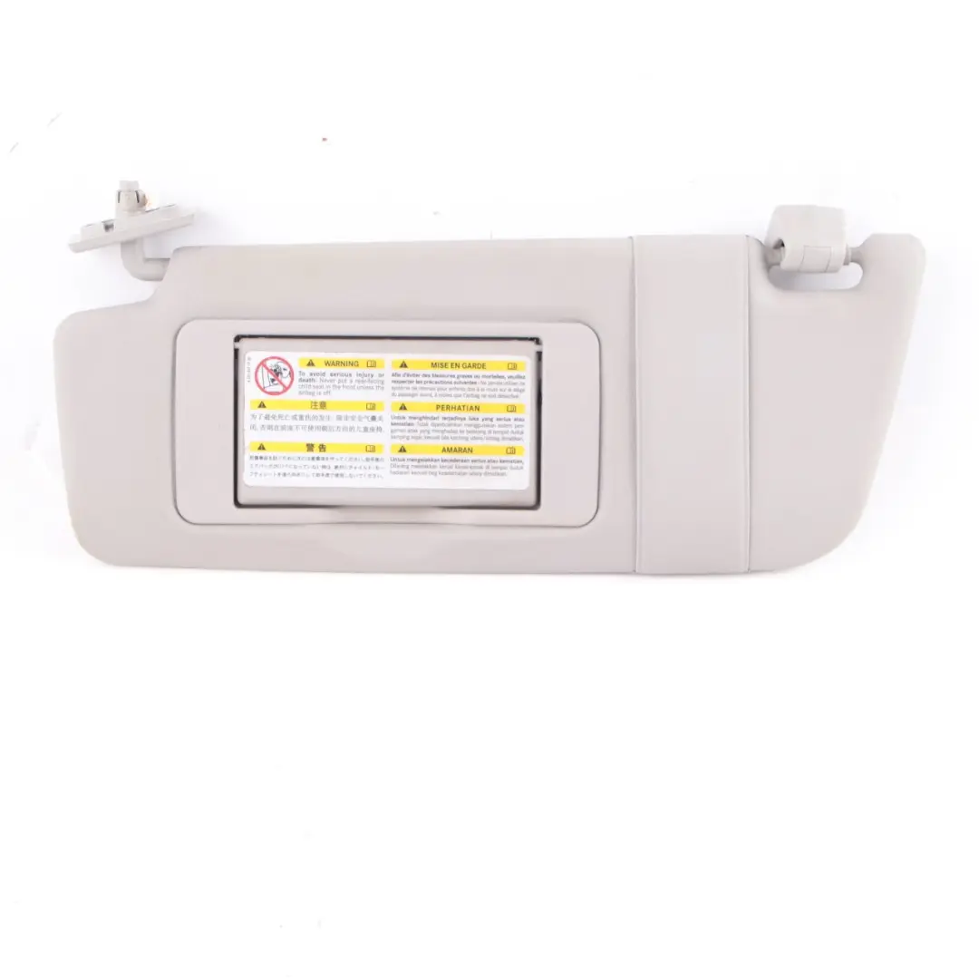 Sun Visor Cover Trim Mirror Left N/S Grey to Mercedes W209 Convertible with Part number A2098100110 Mercedes W209 Convertible Sun Visor Cover Trim Mirror Left N/S Grey - SKU A2098100110 - Part number A2098100110