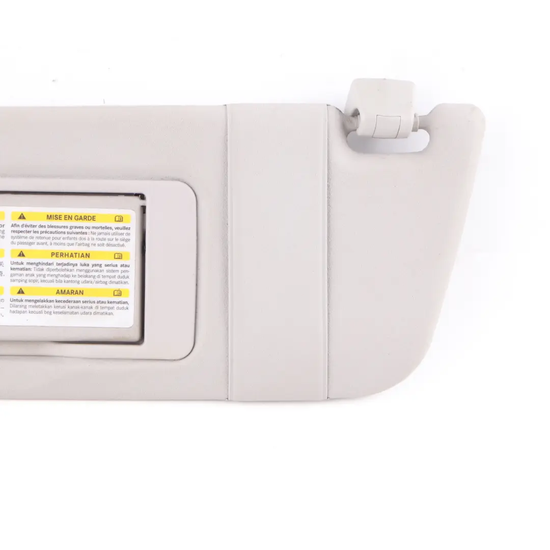 Mercedes W209 Convertible Sun Visor Cover Trim Mirror Left N/S Grey - SKU A2098100110 - Part number A2098100110