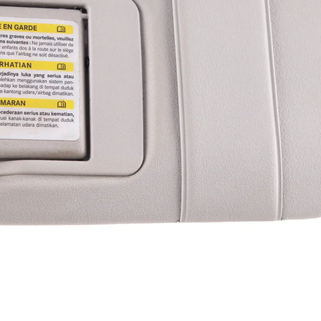 Mercedes W209 Convertible Sun Visor Cover Trim Mirror Left N/S Grey - SKU A2098100110 - Part number A2098100110