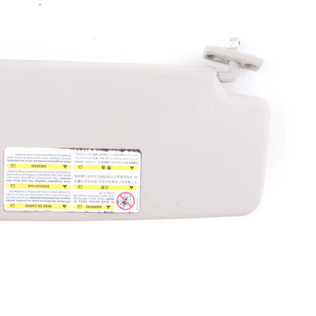 Mercedes W209 Convertible Sun Visor Cover Trim Mirror Left N/S Grey - SKU A2098100110 - Part number A2098100110